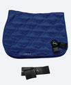 Horse Training Bands with Saddle Pad | Complete Set in Navy Blue